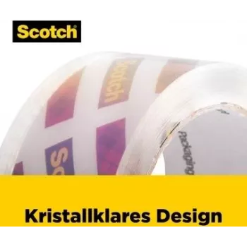 3M Scotch 195-EF prozirna ljepljiva traka za pakiranje, 48 mm x 20,3 m
