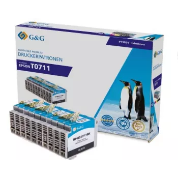 G&G kompatibilni set tintnih patrona za Canon PGI-710/CLI-711 – crna, cijan, magenta, žuta – 4 komada (NP-R-0711 serija) 1P0711-10
