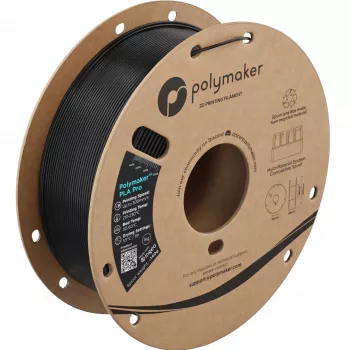 Polymaker PolyLite PLA Pro 1,75 mm HS Tough Metal Black 1kg 3D filament (PA13027)