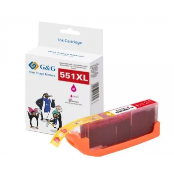 G&G XL tintna patrona kompatibilna s Canon CLI-551M XL (magenta, visoki kapacitet) 14568