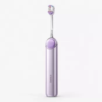 RANVOO PQ5 Pure Sonic električna četkica za zube, ljubičasta, 5 načina rada, 4 glave četkice, USB punjenje