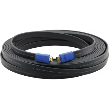 Kramer C-HM/HM/FLAT/ETH-25 High-Speed HDMI kabel s Ethernetom, 7,6 m, ravni, dvostruko oklopljeni, crni 97-01014025