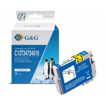 G&G kompatibilna cijan tintna patrona za Epson 34XL (C13T34724012) – visoki kapacitet 14614