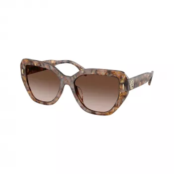 Tory Burch TY7194U197513 ženske kvadratne sunčane naočale od acetata, Dark Havana/brown gradient, 55-17-140 mm