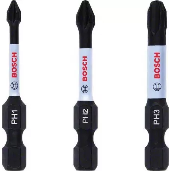 Bosch 2608522491 Phillips PH2 set bitova, 3 komada, 25 mm, šesterokutni prihvat 1/4 inch