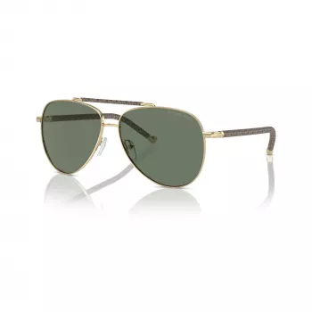 Michael Kors ženske sunčane naočale MK1146-10143H, leptir cat-eye, svijetlozlatne, smeđi gradijent, 59mm