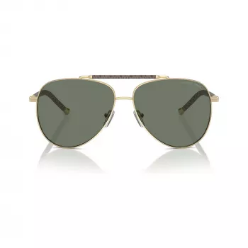 Michael Kors ženske sunčane naočale MK1146-10143H, leptir cat-eye, svijetlozlatne, smeđi gradijent, 59mm