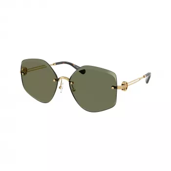 Tory Burch TY6111-334371 ženske sunčane naočale, tamni okvir Havana, smeđe gradijent leće, 56/16/140 mm