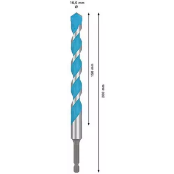 BOSCH EXPERT HEX-9 MultiConstruction Drill Bit Set, 5 Pieces, Tungsten Carbide, Hex Shank, 4-10 mm 2608902361
