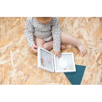Tiny Love Simple Frame set za otisak ruku ili stopala bebe, bijeli