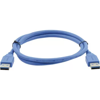 Kramer C-USB3/AA-3 USB 3.0 kabel, Type-A utikač na Type-A utikač, 0,9 m, plavi 96-0230003