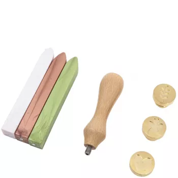 Artoz Sealing Wax Set Light Pink Light Green Copper (137605-21)