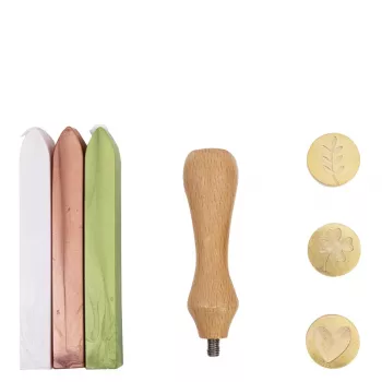 Artoz Sealing Wax Set Light Pink Light Green Copper (137605-21)