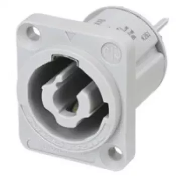 Neutrik NAC3MPXXB powerCON TRUE1 TOP ugradbeni konektor, muški, 2+PE, 20 A, 250 V AC, sivi, panelna montaža