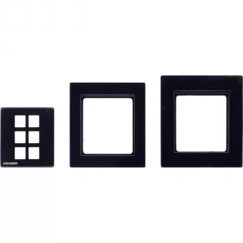 Kramer Electronics RC-206/RC-306 EU panel set 80/86 (B) - crni set okvira i prednje ploče za EU verziju RC-206/RC-306 30-00020599