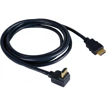 Kramer C-HM/RA-6 High-Speed HDMI kabel s Ethernetom, HDMI utikač na kutni HDMI utikač, 1,8m, trostruko oklopljen, sivi, 4K podrška 97-0143006