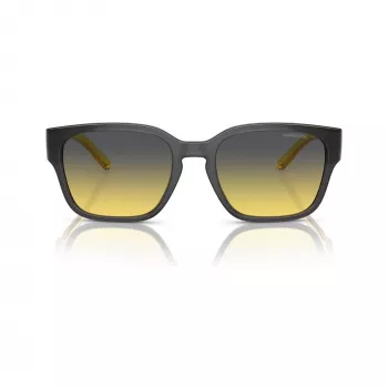Arnette AN4325-27862Q Unisex Square Sunglasses, Grey Frame, Grey Polycarbonate Lenses, 54-19-145 mm
