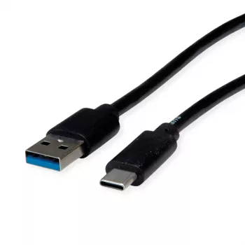 ROLINE RM USB 3.2 Gen 2 kabel, USB A-C, ST/ST, crni, 2 m 11.45.9012