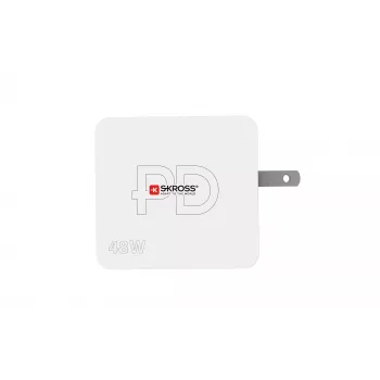 SKROSS Multipower Combo+ US 48W USB zidni punjač s USB-C PD i 3 USB-A priključka SKKT000348WPDUSCCN