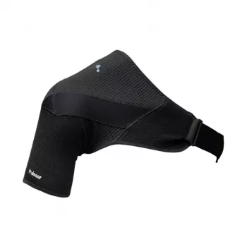 Pulsaar Active Adjustable Shoulder Support Brace with Bamboo Charcoal and Germanium, Black, Size L