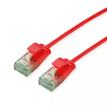 ROLINE RM UTP Patch Cable Cat.6A/Class EA SLIM Red 0.15m 21.45.3410