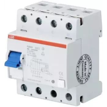 ABB F204B+ 63A 30mA 4-polni zaštitni prekidač struje kvara (RCCB) tip B+ 2CSF204701R1630