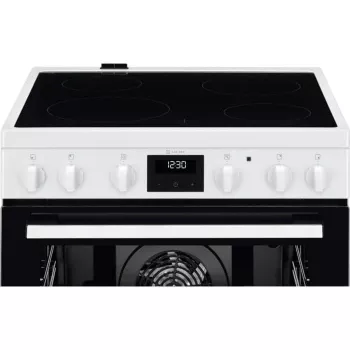 Electrolux LKR64023AW samostojeći električni štednjak sa staklokeramičkom pločom, 4 zone, pećnica 58L, bijeli