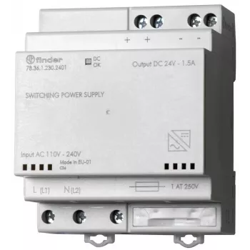 Finder 78.36.1.230.2402 sklopno napajanje 36W 24V DC 1,5A DIN tračnica