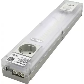 Finder LED rasvjeta za razvodni ormar sa Schuko utičnicom, 6W, 1000lm, 4000K, bijelo/prozirno, 360mm 7L.55.8.230.4200