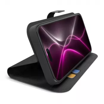 SBS Wallet Smart futrola za iPhone 18 Pro Max s novčanikom i stalkom - crna