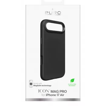 PURO Icon futrola za Apple iPhone 17 Air 6,6 inch crna kompatibilna s MagSafe