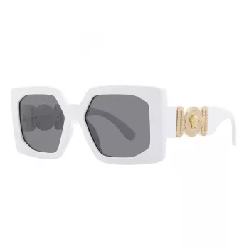Versace VE4478U31487 ženske sunčane naočale cat-eye, crni okvir, tamno siva stakla, 56/18/145 mm