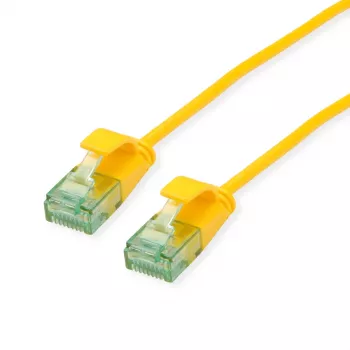 ROLINE RM UTP Patch Cable Cat.6A/Class EA SLIM Yellow 1m 21.45.3423