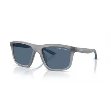Armani Exchange muške pravokutne sunčane naočale AX4149SU 83638 mat crno/tamno sive