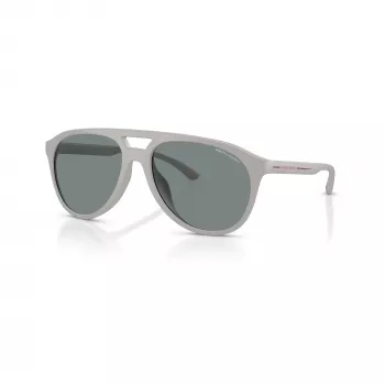Armani Exchange muške pravokutne sunčane naočale AX4156SU83788, mat crni okvir, tamno siva stakla, 59-17-145
