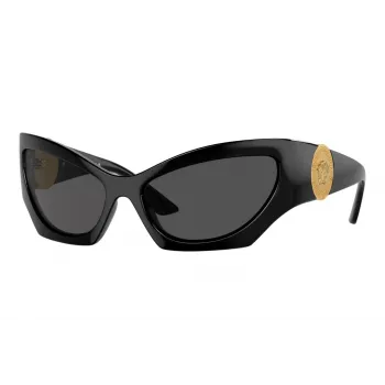 Versace VE4450-GB1-87 muške sunčane naočale, crni okvir, siva stakla, 60/16/125 mm