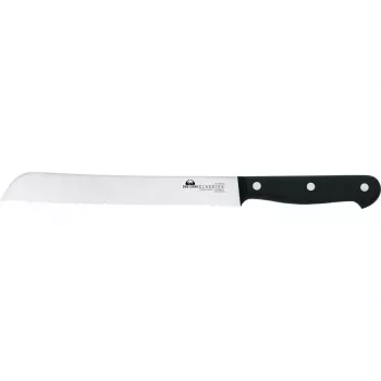 DUE CIGNI 2C 761/20 nazubljeni nož za kruh 26 cm, čelik X50CrMoV15, crna POM drška