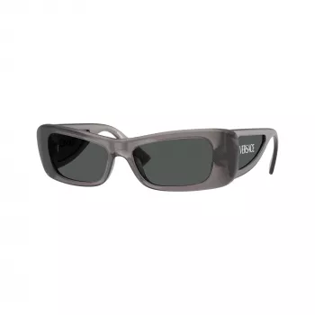Versace ženske VE4481-550287 sunčane naočale cat eye, prozirni sivi okvir, tamnosive leće, 54mm