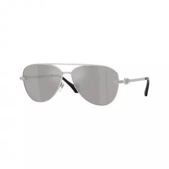Versace VE2283-10006G muške pilotske sunčane naočale, crne/sive zrcalne, 61mm