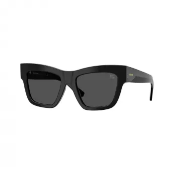 Burberry BE4449F300187 ženske sunčane naočale cat eye, crni okvir, sive leće, 53/19/140 mm
