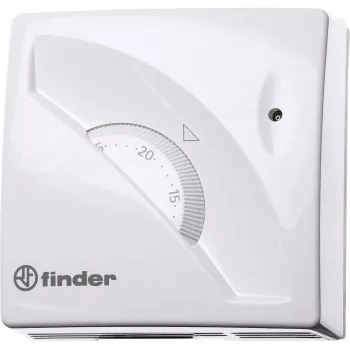 Finder 1T010 nadžbukni sobni termostat, 7 do 30 °C, bijeli