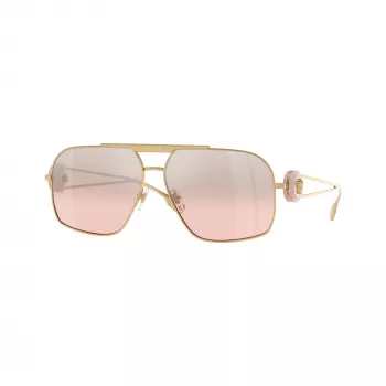Versace VE2269-10027E sunčane naočale za žene, blijedozlatni okvir, smeđe gradijent leće, 60/14/140 mm