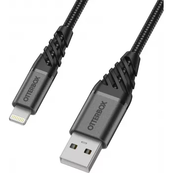 OtterBox Premium Lightning na USB-A kabel 1m crni 78-52643