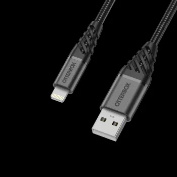 OtterBox Premium Lightning na USB-A kabel 1m crni 78-52643