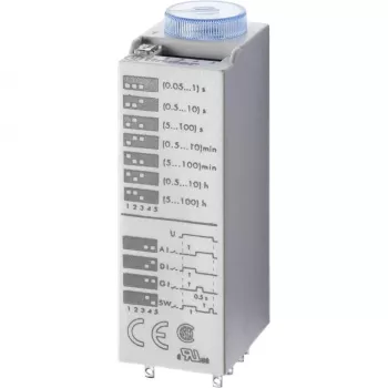 Finder 85.04.0.125.0000 višenamjenski vremenski relej, 125V AC/DC, 0,05s-360000s, 4 izmjenjiva kontakta