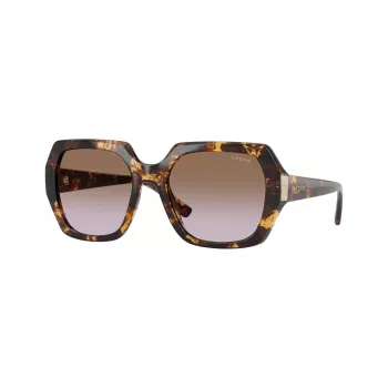VOGUE ženske sunčane naočale VO5612SB31796 cat eye, prozirni ružičasti okvir, tamnosive leće, 55mm