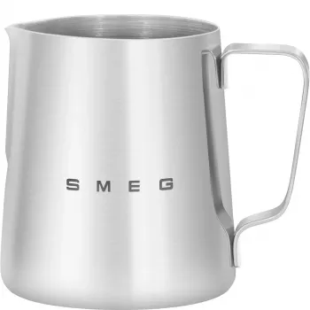 Smeg CMMJ01 posuda za pjenjenje mlijeka u stilu 50-ih, srebrni nehrđajući čelik
