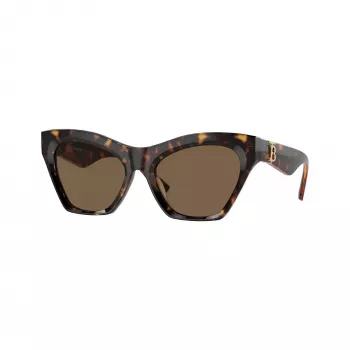 Burberry BE4420U300273 ženske kvadratne sunčane naočale, Dark Havana okvir, smeđe gradient leće, 55mm