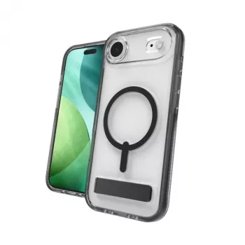 ZAGG Santa Cruz Snap KS futrola s podupiračem za iPhone Air, kompatibilna s MagSafe (Jet Black)