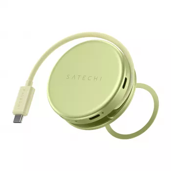 Satechi OntheGo 5-u-1 multiport adapter - USB-C hub s 4K HDMI, USB-C 5Gbps, USB-A 5Gbps, čitač SD kartica, 60W PD pass-through (Citrus)